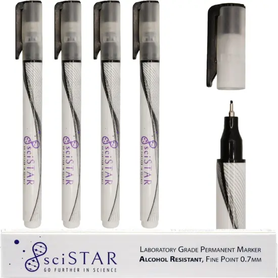 Alcohol-Resistant Laboratory Markers (Pack of 4) {4}