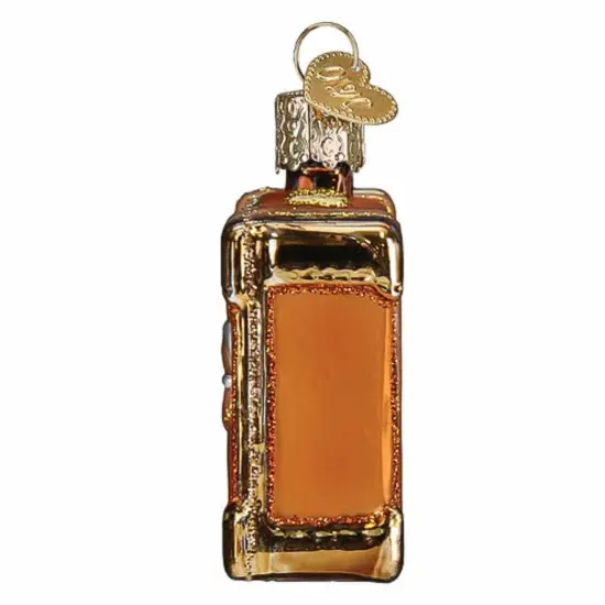 Old World Christmas 2.5 Inch Orlando Suitcase Christmas Tree Ornament , Christmas Decor Florida Trip Travel Vacation Orange {4}