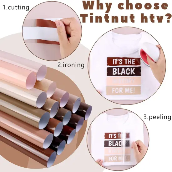 16 Sheets 12 X 10inches Heat Transfer Vinyl Nude Vinyl Bundle {3}