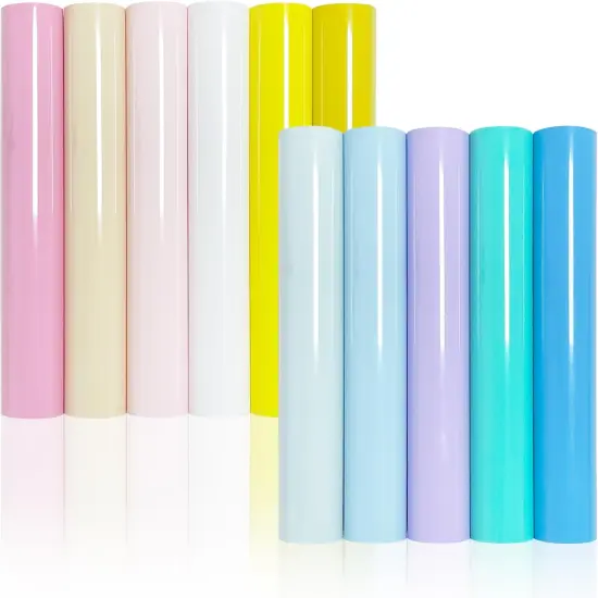 11-Pcs Bohe Color Heat Transfer Vinyl Sheets 12x10 Inch {1}