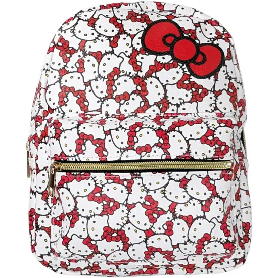 Hello Kitty Mini Backpack, White / Red {1}