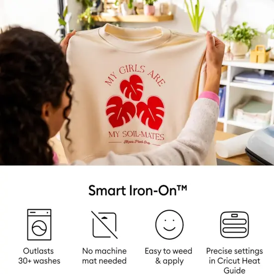 Smart Iron On for Joy Xtra Machine, White (9.5in x 4ft) {2}