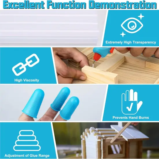 40W Glue Gun,Hot Glue Gun with 30 Glue Sticks Glue Gun and Sticks Set, Hot Glue Gun for Home Repair Crafting DIY Arts {3}