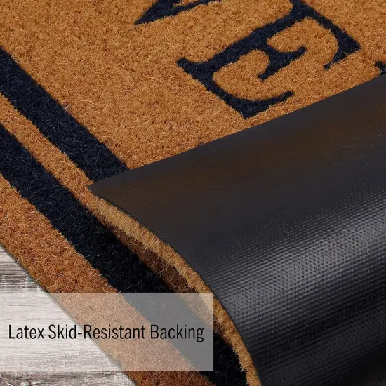 Heavy Duty Coir Doormat | Outdoor Home D&eacute;cor | 18&rsquo;x30&rsquo; | Absorbent, Fade Resistant & Pet Friendly, 18x30, Natural Welcome {3}