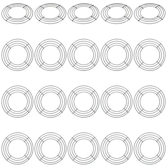 20 Pack 8 Inch Wire Wreath Frame, Round Green Metal Wreath Frame, Floral Crafts Wreath Form for DIY Christmas Wedding Party {1}