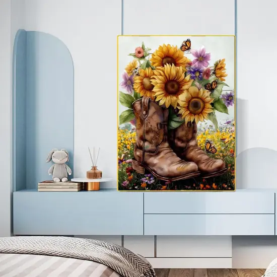 Diamond Painting Kits for Adults- 5D Sunflower Flowers Diamond Art Kits for Adult {5}