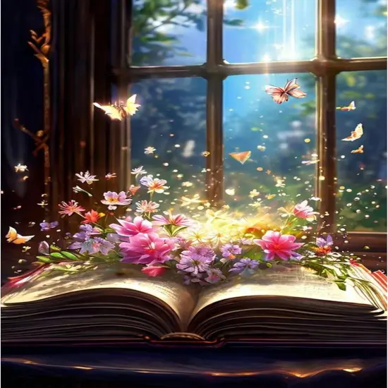 Butterfly Book Paint by Number Adult-Butterfly Canvas Paint by Numbers for Adults,Flowers Paint by Number Kits on Canvas for Gifts Home Wall Decor(16x20inch) {1}