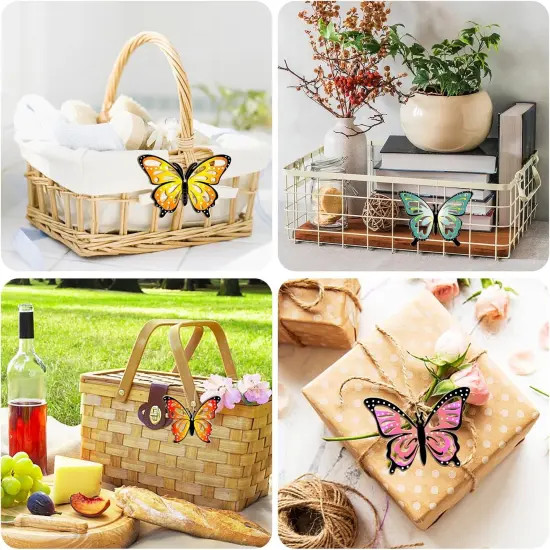 Wooden Hollow Spring Butterfly Ornaments Activity Craft Kit to Paint, 6 Styles DIY Blank Unfinished Wood Cutouts Ornament for Crafts Hanging Decorations Summer {5}