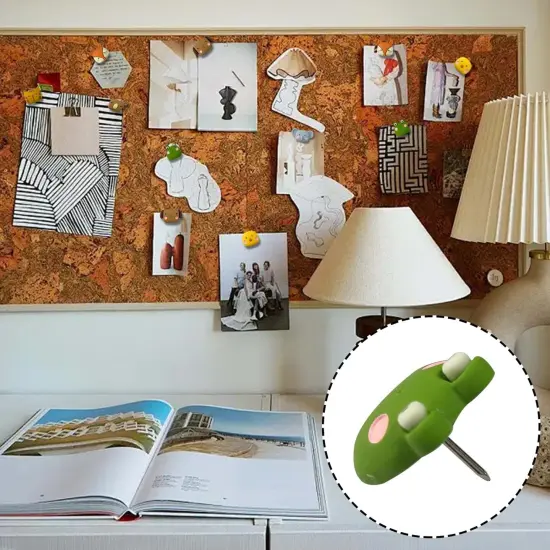 30 Pcs Animal Push Pins Cute Push Pins Photo Wall Map Cork Board Decorative Drawing Pins for Fox, Frog, Chick, Bear, Dog, Cat, Elephant Thumbtack {3}