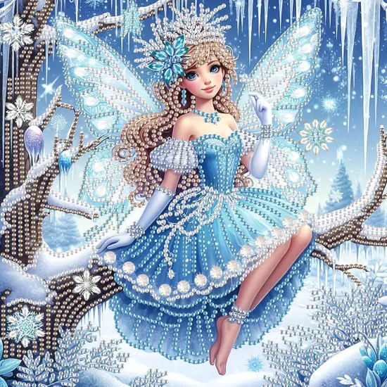 Diamond Art Painting Kits for Adults Butterfly Fairy Princess, 5D Special Shape Diamond Art Kits for Beginners, Crystal Rhinestones Diamond Art Painting for Home Wall Decoration Gift 12&times;12 inch {1}