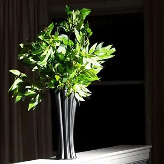 12Pcs Italian Ruscus Greenery Stems Artificial Silk Greenery Leaves Garland Vines Hanging Spray for DIY Wedding Arch Bouquet Filler Table Centerpieces Home Indoor Decor {4}