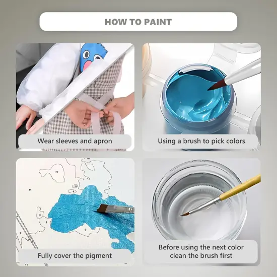 2 Pack Paint by Numbers kit for Adults Beginner and Teens, Adult Paint by Number Kits on Canvas {3}