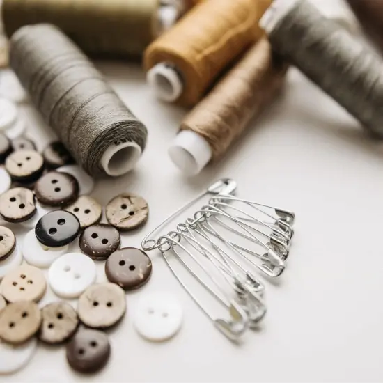 2000Pcs Safety Pins Assorted, 1.1 Inch Rust-Resistant Steel Wire Silver Sewing Safety Pins {3}