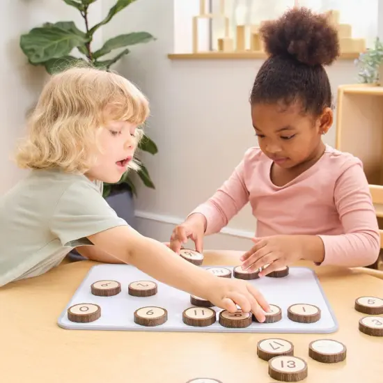Kaplan Early Learning Company Magnetic Wood Cookie Counters - 21 Pieces {3}