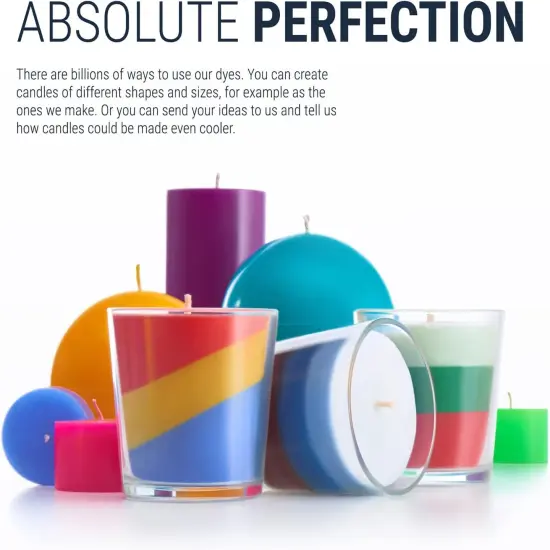 Candle Dyes for Soy Candle Making - Wax Сolor Dye Color Chips for Soy Wax - 16 Popular Colors Wax Dye Flakes {3}