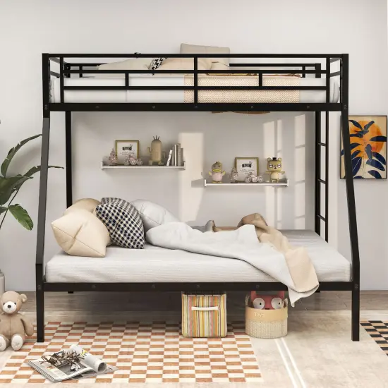 Metal Slatted Bed Frame for Teens Adults Noise-Free No Box Spring Required Black {6}