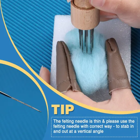 Needle Felting Needles, 104 pcs Needle Felting Kit, 4 Sizes 4 Types Felting Needles, Triangle, Star, Cone, Spiral, Needle Felting Supplies, Needle Felting Tools, 36/38/40/42 Gauge {6}