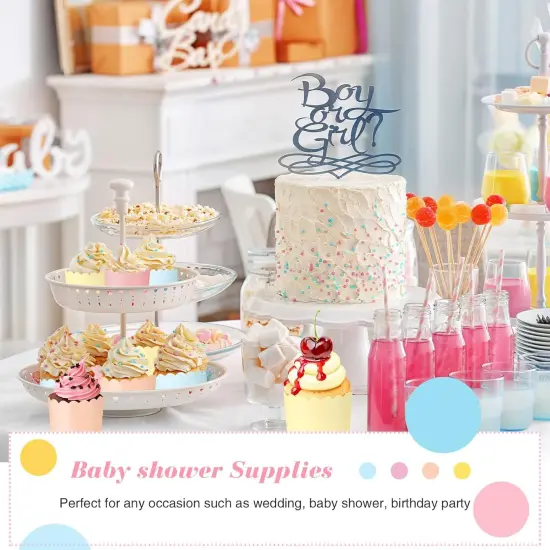 100 Pieces Baking Cups Cupcake Wrappers for Muffins 5.5 oz Multi Color Baking Cups for Desserts Baby Showers Birthday Party Celebrations (Pastel Color) {3}