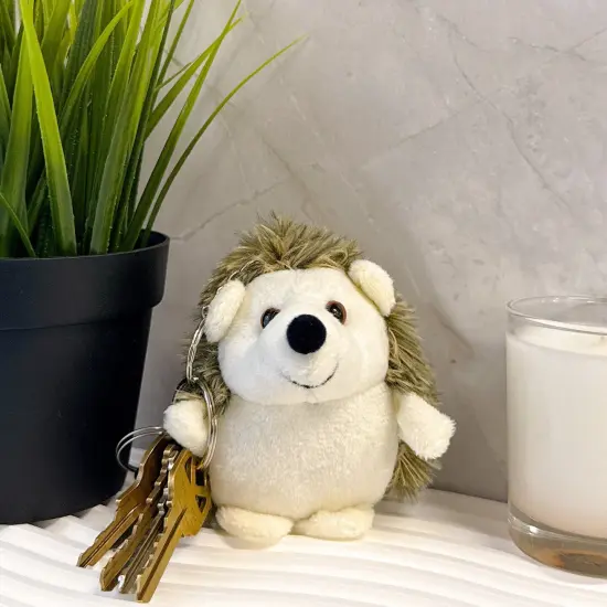 Wrapables Cute Plush Keychain Pendant Charm for Bag, (Set of 2) Hedgehogs {5}