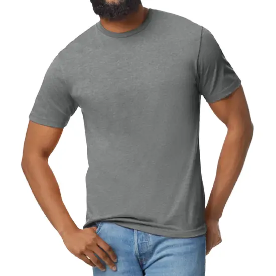 Gildan Softstyle Lightweight T-Shirt, Short-Sleeve Unisex Tees Graphite heather {1}