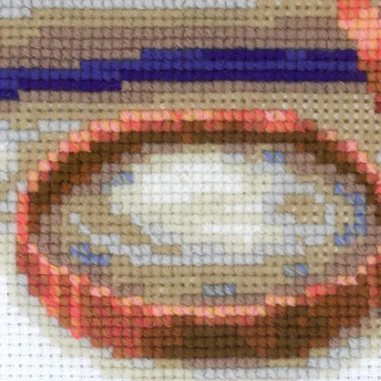 Kitten on the Book R1725 Counted Cross Stitch Kit {2}