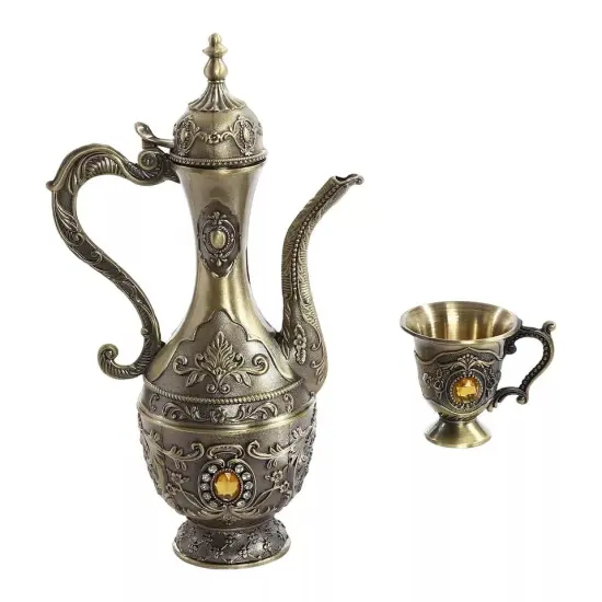 Vintage Coffee Pot And Cups Set, Tea Pot Set, 6 Teacups,1 Teapot, And 1 Tea Tray {2}