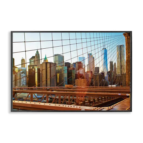 Stupell Industries Cityscape Through Bridge Framed Giclee Design by Seven Trees Design {1}