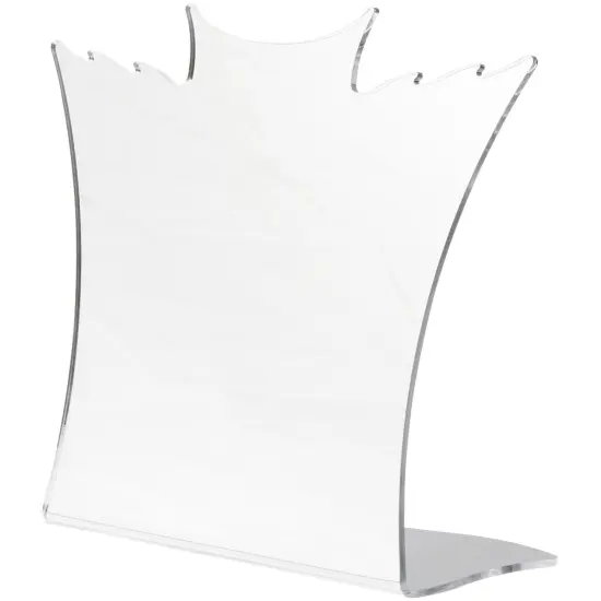 Plymor Acrylic Winged Necklace Display Stand (Mirrored), 8.5" W x 3" D x 7.25" H {2}
