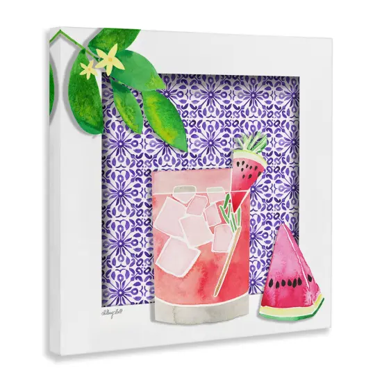 Stupell Industries Fruity Watermelon Drink Canvas Design by Hillary Holt {3}