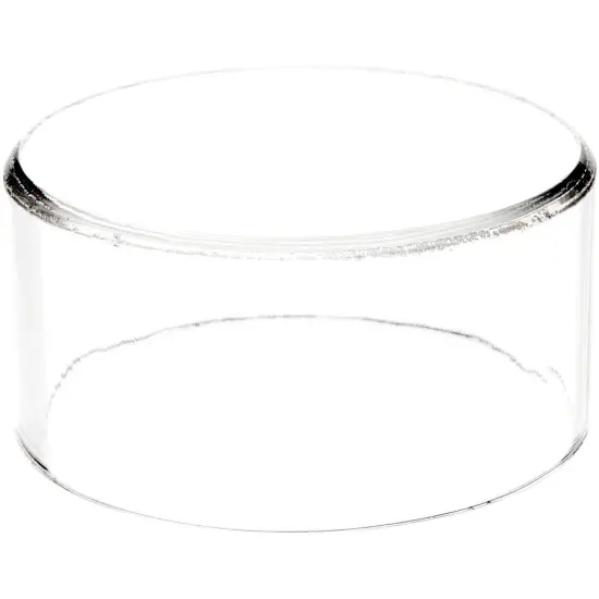 Plymor Clear Acrylic Round Cylinder Display Riser, 2" H x 4" D {2}