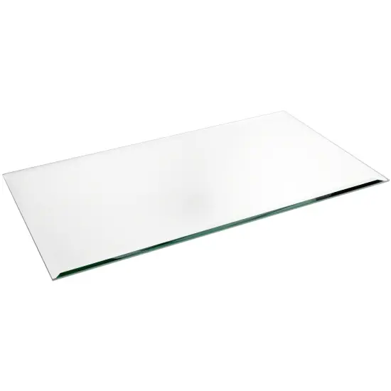 Plymor 10" x 18" Rectangle, 5mm Thick Beveled Glass Mirror {1}