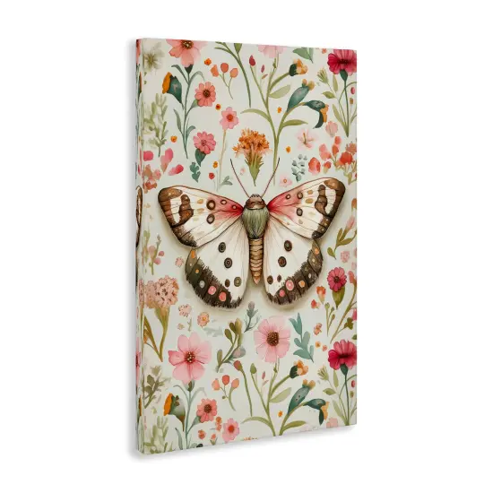 Stupell Industries Botanical Butterfly on Florals Canvas Design by The Dutch Lady {3}
