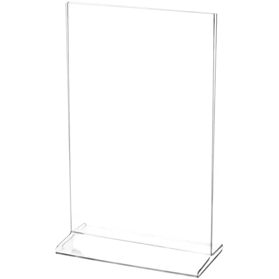 Plymor Clear Acrylic Sign Display / Literature Holder (Top-Load), 5.5" W x 8.5" H {2}
