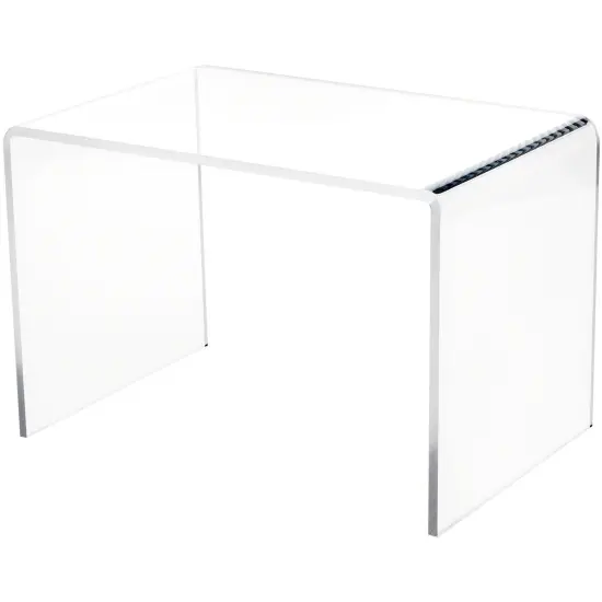 Plymor Clear Acrylic Small Rectangular Display Riser, 7" H x 10.5" W x 7" D (1/4" thick) {2}