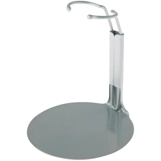 Plymor DSP-30S Silver Adjustable Action Figure Stand, fits 6 and 6.5 inch Action Figures, Waist is 1.25" - 1.5" wide, 3.25" - 4" around {1}