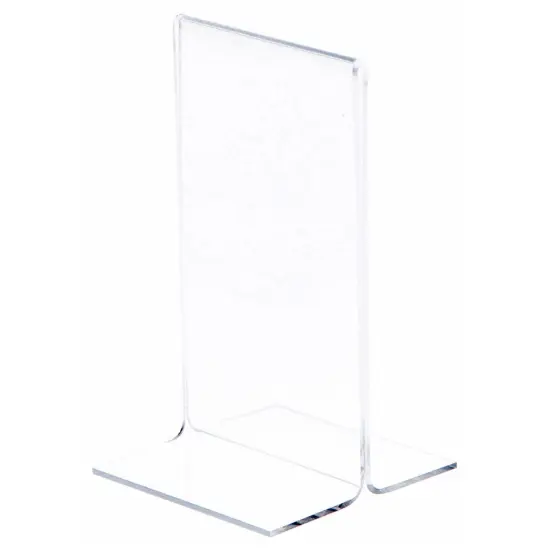 Plymor Clear Acrylic Sign Display / Literature Holder (Bottom-Load), 3" W x 5" H {2}