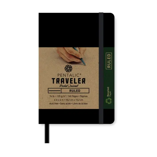 PTL-016152 Series | Traveler Pocket Journal - Ruled Grapefruit {6}