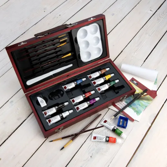 RSET-WAT3000 | Essentials&trade; 24pc Watercolor Painting Travel Art Set {3}