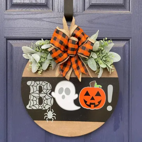 Halloween Stencils for Painting on Wood Door(Halloween Sign) {4}