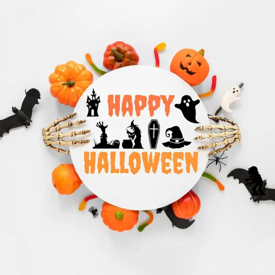 50 PCS Small Reusable Halloween Stencils(50pcs 3in halloween) {3}