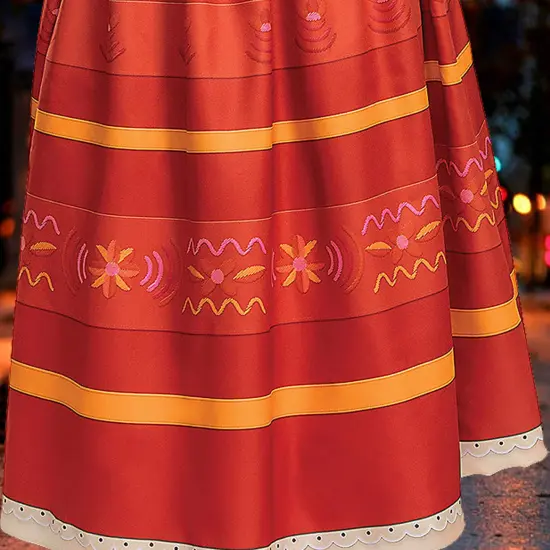 Women&rsquo;s Deluxe Disney Encanto Dolores Madrigal Costume Ankle Length Dress {3}