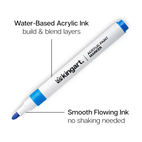 KINGART&reg; Acrylic Paint Markers 48 Colors {3}