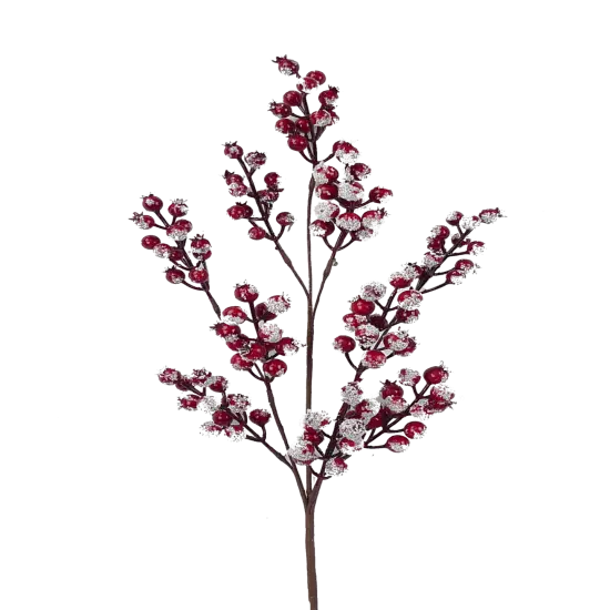 31" Snow Red Berry Spray - Festive Winter Decoration for Home and Crafts-83571 {1}