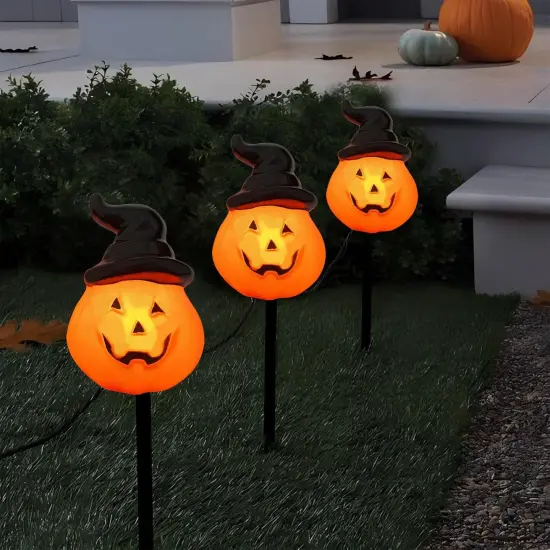 4 Pack Pumpkin Hat - Outdoor String Light {3}