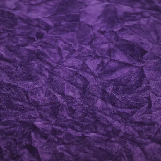 1 Yard Crushed Velvet Flocking Fabric for Upholstery Home Decor Drapery Crafts 58/60" Width Dark Purple {1}