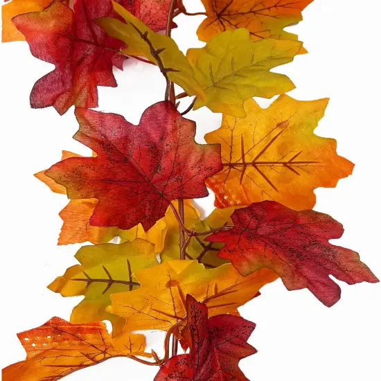 2 Pack Fall Garland Maple Leaf, 13.12Ft Hanging Thanksgiving Decor {2}