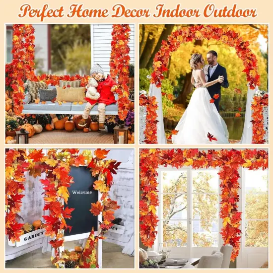 4 Pack Thanksgiving Fall Decorations for Home Porch, (Red) {5}
