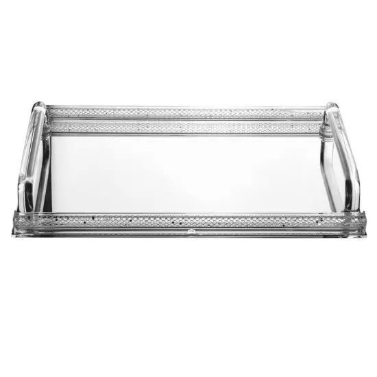 Mirror Tray with Inner Gold Netting Design {3}