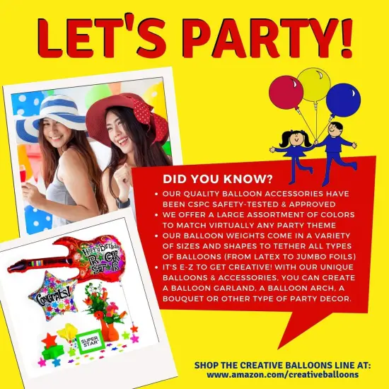 Happy Weight 8 g Balloon Weights Pastel Assortment 100 ct. {3}