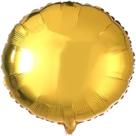 18" Gold Round Shaped Foil Balloons Mylar Helium Balloons for Birthday Party Wedding Baby Shower Decorations, Pack of 20 {1}